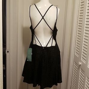NWOT Black sequin dress